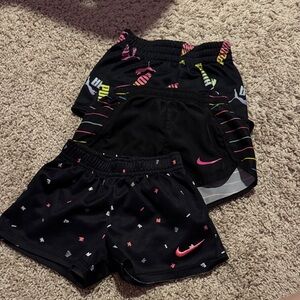 Nike Kids Black and Multicolor Shorts Set